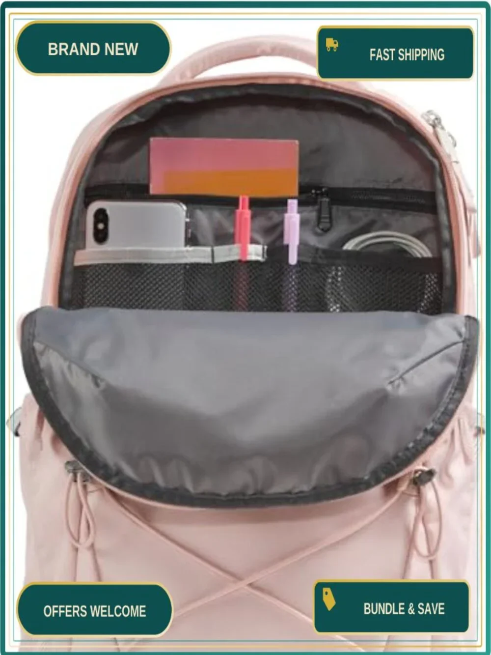Women's Laptop Backpack with Padded Sleeve, Water-Repellent, Commuter Travel